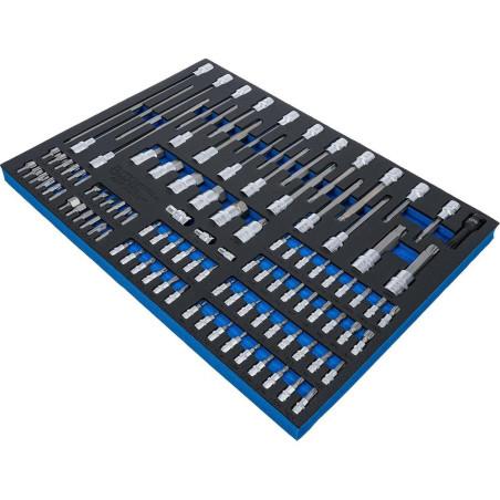 Insert de Servante d Atelier 3/3 - 104 pcs Embouts et Douilles - Organisation et Accessibilité Optimales - D-Work