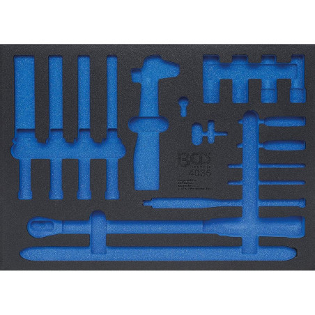 Insert de Servante d Atelier 3/3 Vide - Dimensions 41x4.4x56.5 cm - Compatible Servante 4035 - Organisation Optimale - BGS