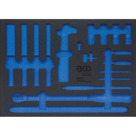 Insert de Servante d Atelier 3/3 Vide - Dimensions 41x4.4x56.5 cm - Compatible Servante 4035 - Organisation Optimale - BGS