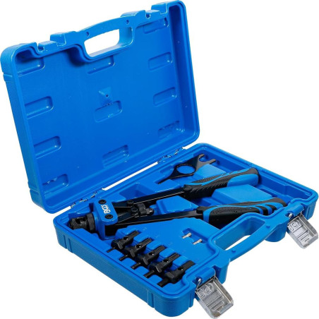 Jeu de Pinces pour Écrous Rivets M3-M8 - 7 Pièces - Outils Précis et Polyvalents - BGS