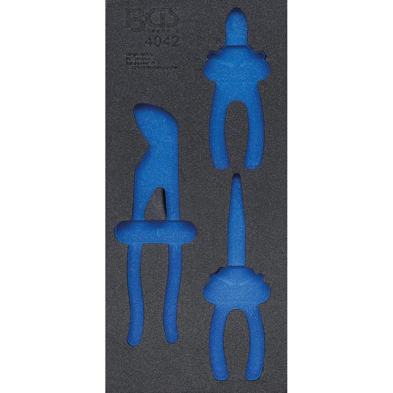 Insert de Servante d Atelier 1/3 Vide - Dimensions 19,6x3,5x40,2 cm - Compatible Servante 4042 - Organisation et Rangement - BGS