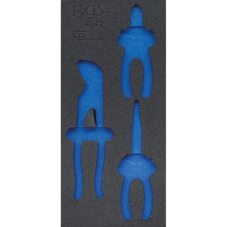 Insert de Servante d Atelier 1/3 Vide - Dimensions 19,6x3,5x40,2 cm - Compatible Servante 4042 - Organisation et Rangement - BGS
