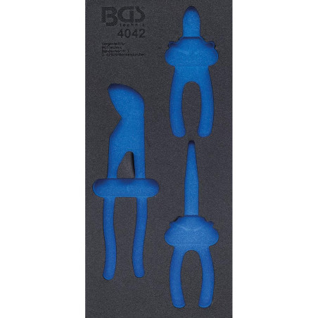 Insert de Servante d Atelier 1/3 Vide - Dimensions 19,6x3,5x40,2 cm - Compatible Servante 4042 - Organisation et Rangement - BGS