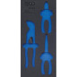 Insert de Servante d Atelier 1/3 Vide - Dimensions 19,6x3,5x40,2 cm - Compatible Servante 4042 - Organisation et Rangement - BGS