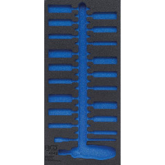 Insert de Servante d Atelier 1/3 Vide - Dimensions 197x43x407 mm - Compatible Servante 4043 - Organisation et Gain de Plac - BGS