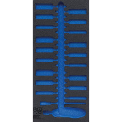 Insert de Servante d Atelier 1/3 Vide - Dimensions 197x43x407 mm - Compatible Servante 4043 - Organisation et Gain de Plac - BGS