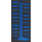 Insert de Servante d Atelier 1/3 Vide - Dimensions 197x43x407 mm - Compatible Servante 4043 - Organisation et Gain de Plac - BGS