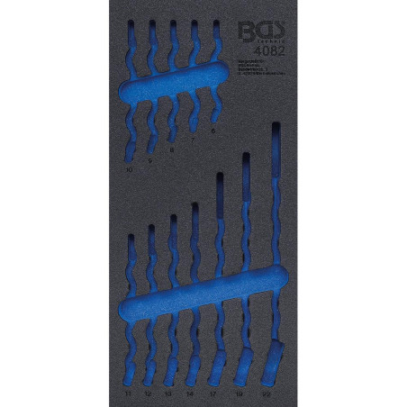 Insert de Servante d Atelier 1/3 Vide - 19,8x4,5x40,8 cm - Compatible Servante 4082 - Organisation Optimale - BGS