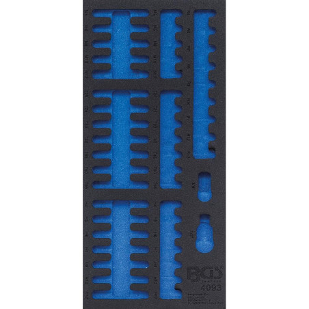 Insert de Servante d Atelier 1/3 Vide - 19,3x3,5x40,7 cm - Polypropylène Résistant - Organisation et Gain de Place - BGS