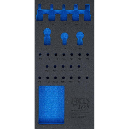 Insert de Servante d Atelier 1/3 Vide - 19x3x40,5 cm - Compatible Art. 4097 - Organisation et Praticité - BGS