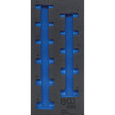 Insert de Servante d Atelier 1/3 Vide - 20x3.7x41.3 cm - Polypropylène Robuste - Organisation et Rangement Efficace - BGS