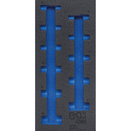 Insert de Servante d Atelier 1/3 Vide - 20x3.7x41.3 cm - Polypropylène Robuste - Organisation et Rangement Efficace - BGS