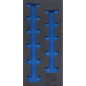 Insert de Servante d Atelier 1/3 Vide - 20x3.7x41.3 cm - Polypropylène Robuste - Organisation et Rangement Efficace - BGS