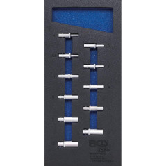 Insert de Servante d Atelier 1/3 Vide - 20x3.7x41.3 cm - Polypropylène Robuste - Organisation et Rangement Efficace - BGS