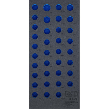 Insert de Servante d Atelier 1/3 Vide - Dimensions 19,3x40,8x3,7 cm - Compatible Servante 4120 - Organisation et Gain de P - BGS