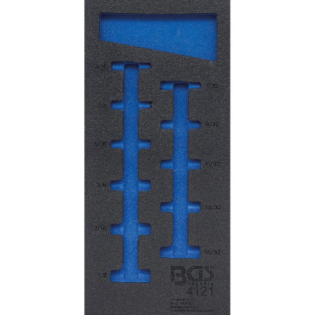 Insert de Servante d Atelier 1/3 Vide - 40,5x3x19 cm - Compatible Art. 4121 - Organisation et Praticité - BGS
