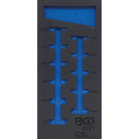 Insert de Servante d Atelier 1/3 Vide - 40,5x3x19 cm - Compatible Art. 4121 - Organisation et Praticité - BGS