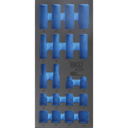 Insert de Servante d Atelier 1/3 Vide - 20x4,3x40,5 cm - Compatible Art. 4130 - Organisation et Praticité - BGS