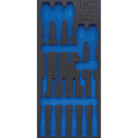 Insert de Servante d Atelier 1/3 Vide - Dimensions 19,3x4,2x40,5 cm - Compatible Servante 4131 - Organisation Optimale - BGS