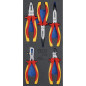 Insert de Servante d Atelier 1/3 - Jeu de 5 Pinces VDE - Isolation Sécurisée et Précision - BGS
