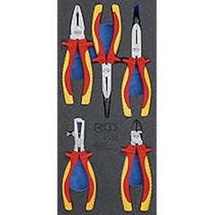 Insert de Servante d Atelier 1/3 - Jeu de 5 Pinces VDE - Isolation Sécurisée et Précision - BGS