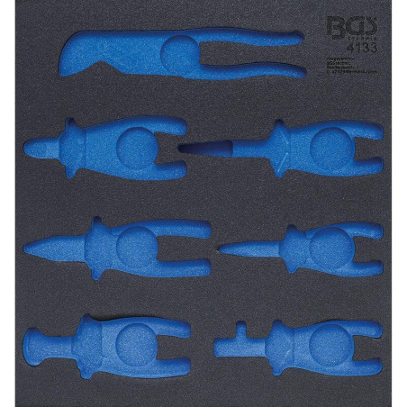 Insert de Servante d Atelier 2/3 Vide - Dimensions 37,9x4,5x41,2 cm - Compatible Servante 4133 - Organisation et Praticité - BGS
