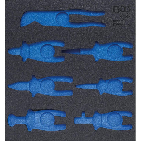 Insert de Servante d Atelier 2/3 Vide - Dimensions 37,9x4,5x41,2 cm - Compatible Servante 4133 - Organisation et Praticité - BGS