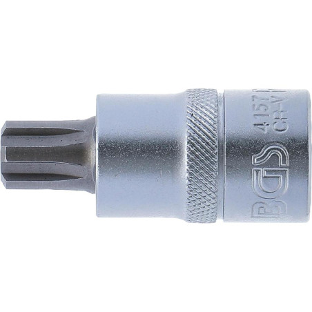 Douille à Embouts 12,5 mm (1/2) Profil Cannelé - Précision et Robustesse pour RIBE, Acier - D-Work