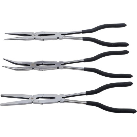 Jeu de Pinces à Double Charnière 3 pcs - Acier, Précision et Robustesse, Pro - D-Work