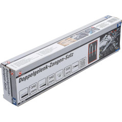 Jeu de Pinces à Double Charnière 3 pcs - Acier, Précision et Robustesse, Pro - D-Work