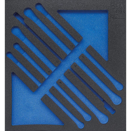 Insert de Servante d Atelier 2/3 Vide - Dimensions 37,9x4,4x40,8 cm - Compatible Servante 4194 - Organisation et Rangement - BGS
