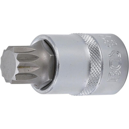 Douille à Embouts 12,5 mm (1/2 ) - Denture Multiple Intérieure XZN M18 - Précision et Robustesse - BGS