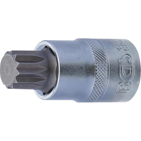 Douille à Embouts 12,5 mm (1/2\ ) - Denture Multiple Intérieure XZN M16 - Précision et Robustesse - BGS