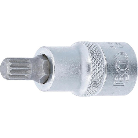 Douille à Embouts 12,5 mm (1/2 ) - Denture Multiple Intérieure XZN M9 - Précision et Robustesse - BGS