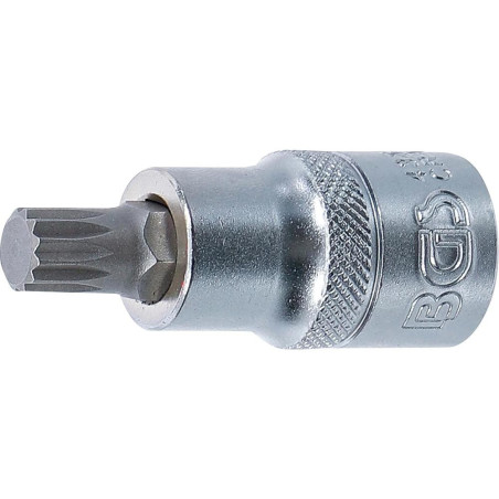 Douille à Embouts 12,5 mm (1/2 ) - Denture Multiple Intérieure XZN M10 - Précision et Robustesse - BGS