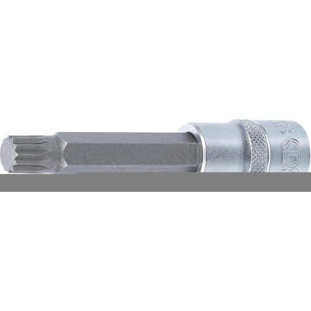 Douille à Embouts 100 mm - 12,5 mm (1/2 ) Denture Multiple Intérieure XZN M12 - Précision et Robustesse - BGS