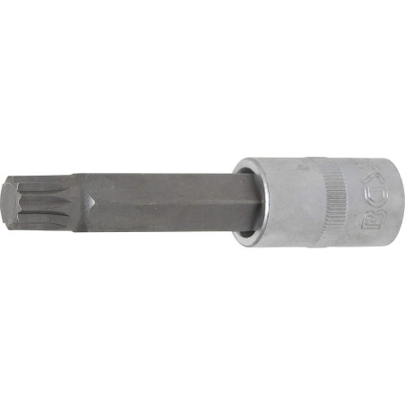 Douille à Embouts 100 mm - 12,5 mm (1/2 ), Denture Multiple Intérieure XZN M14 - Précision et Robustesse - BGS