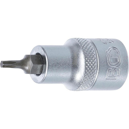 Douille à Embouts 12,5 mm (1/2) Profil Torx T15 - Précision et Robustesse, Acier - D-Work