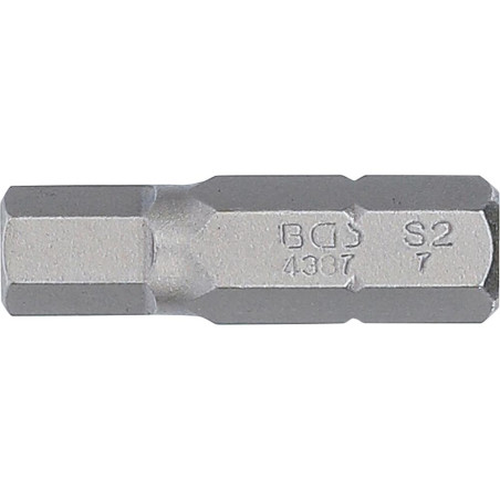 Embout 8 mm x 30 mm - Six Pans Intérieurs 7 mm - Précision et Robustesse - Acier - D-Work