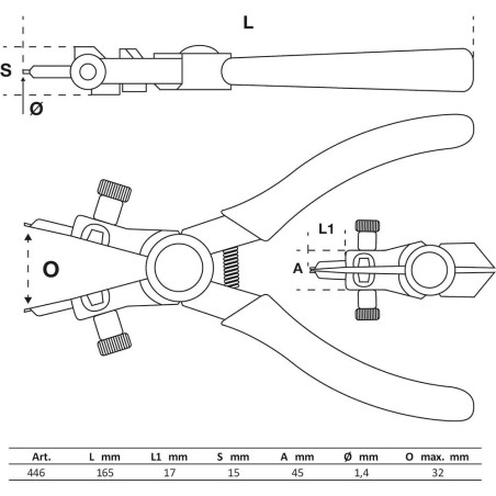 Pince pour Circlips Intérieurs 165 mm - Acier, Précision et Robustesse, Zones Difficiles - D-Work