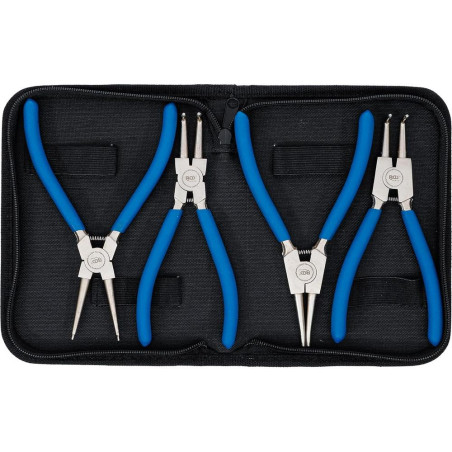 Jeu de Pinces à Circlips 175 mm - 4 pcs - Précision et Durabilité, Pro, Acier Résistant - D-Work