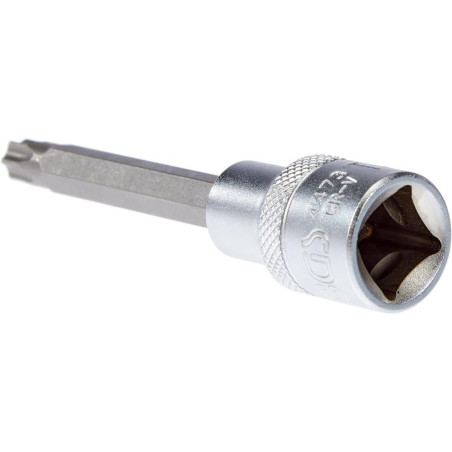 Douille à Embouts 100 mm - 12,5 mm (1/2), Profil Torx T45 - Précision et Robustesse, Acier - D-Work