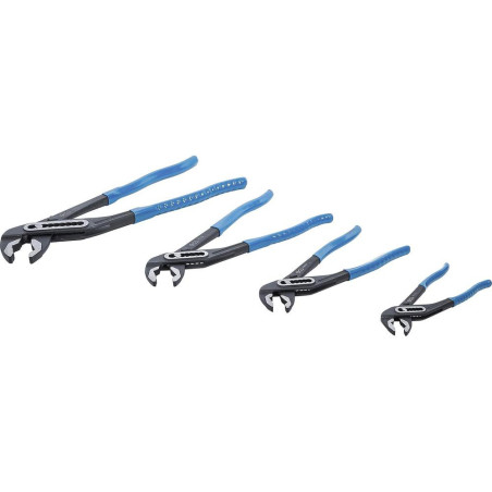 Jeu de Pinces Multiprise 4 pcs - Acier, Prise Ajustable - Polyvalence et Robustesse, Pro - D-Work
