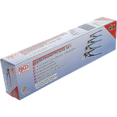 Jeu de Pinces Multiprise 4 Pièces - Acier, Prise Ajustable - Polyvalence et Robustesse - BGS