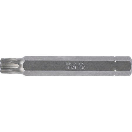 Embout Torx T50 10 mm x 75 mm - Profil T, Haute Précision - Acier - D-Work