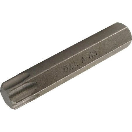 Embout T70 Torx 14 mm - L. 80 mm - Précision et Durabilité, Acier - D-Work