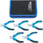 Jeu de Pinces Mini Électronique 5 pcs - Précision et Maniabilité, Acier, Zones Difficiles - D-Work Jeu de Pinces Mini Électronique 5 pcs - Précision et Maniabilité, Acier, Zones Difficiles - D-Work