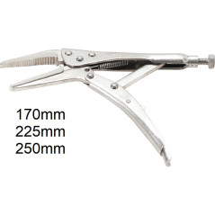 Pinces Étau Longs Becs 170 mm - Acier, Précision et Robustesse - BGS