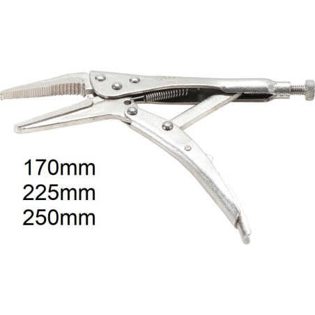 Pinces Étau Longs Becs 170 mm - Acier, Précision et Robustesse - BGS
