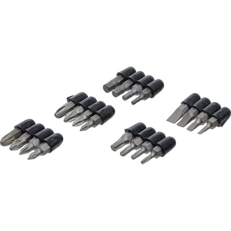 Jeu d Embouts 6,3 mm (1/4) - 20 pcs - Polyvalence et Précision, Pro - Acier Résistant - D-Work
